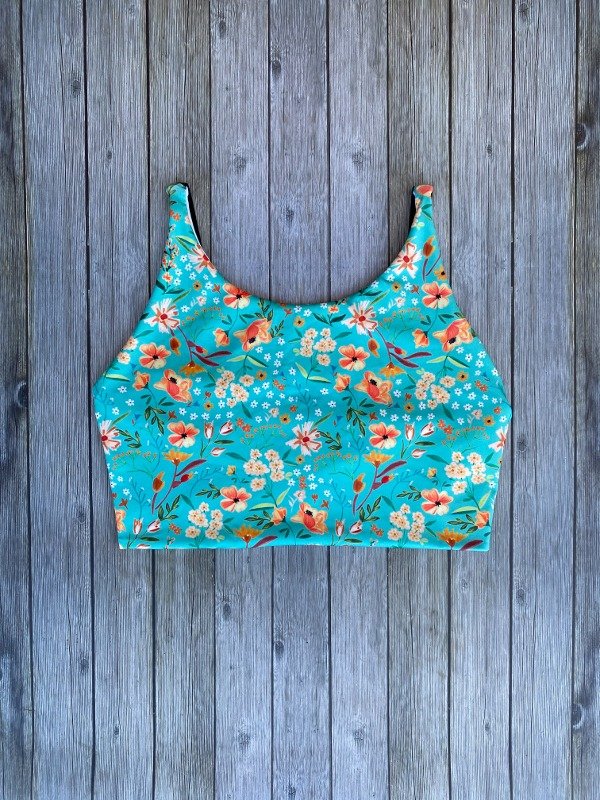 Top LOVE reversible colección Flor Malvavisco