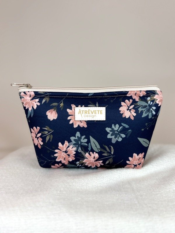 Producto - Mini Neceser Amelia - flor azul