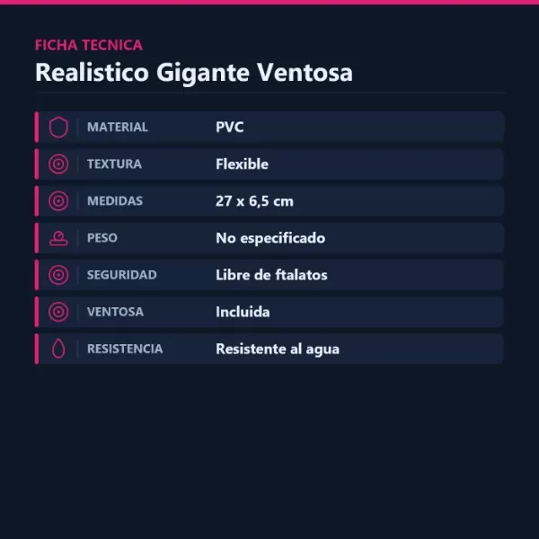 Producto - Realistico Gigante C/Sopapa Y Testiculo - 2