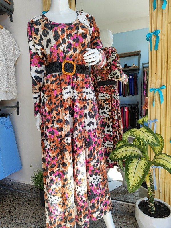 Producto - Luna print rosa y marrón abarca M a un XXL