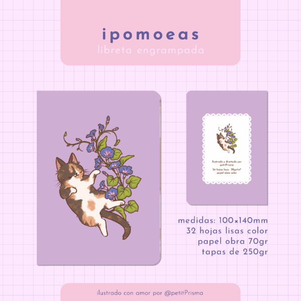Producto - Libreta Engrampada "Ipomoeas"