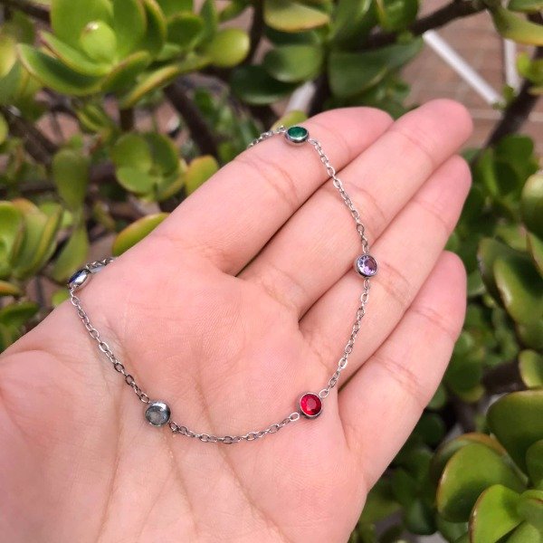 Producto - Pulsera Cadena y Cubic Colores