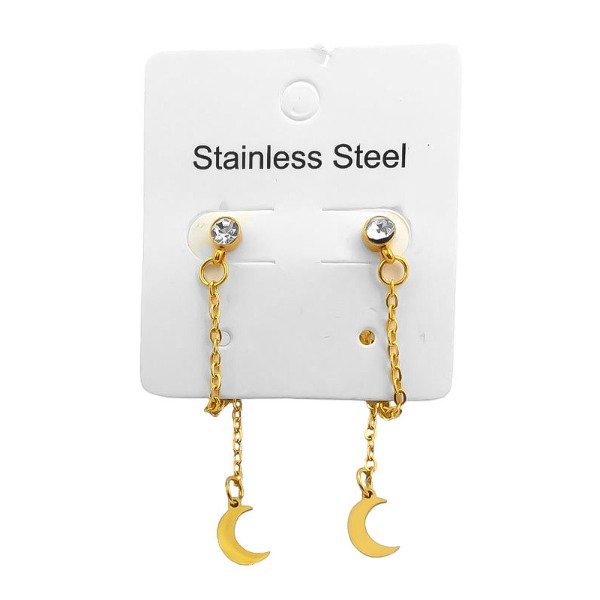 Producto - AROS CADENA CRISTAL Y LUNA