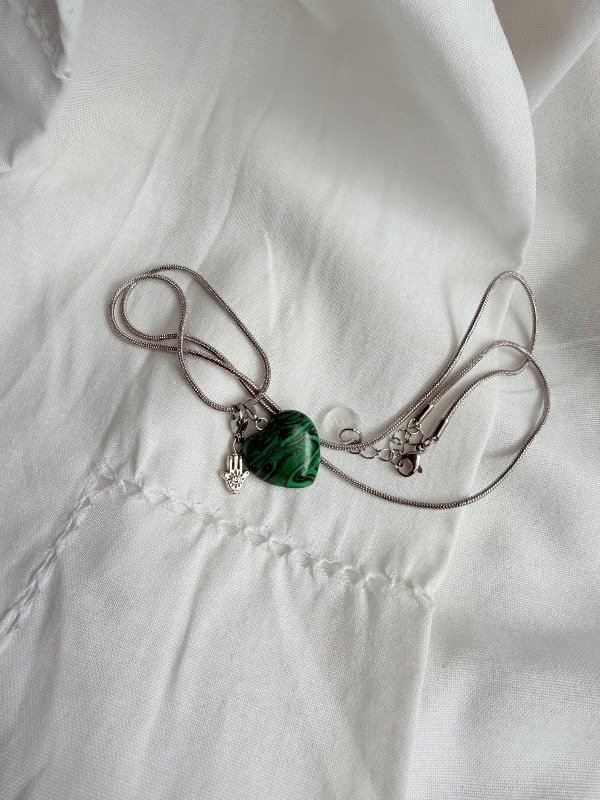 Producto - Collar Corazón Malaquita