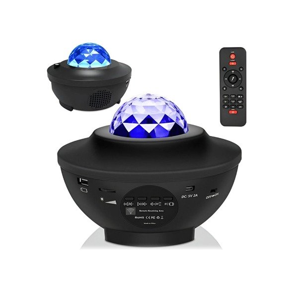 Producto - Parlante proyector bluetooth Seisa LED-B45G