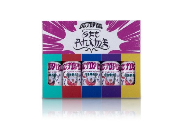 Set Anime - Octopus ink colours