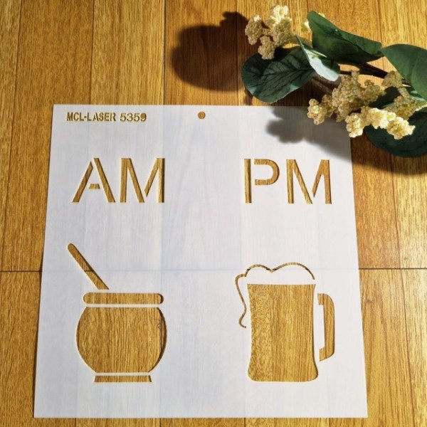Producto - ST 5369 de 20x20 cm - Stencil am pm