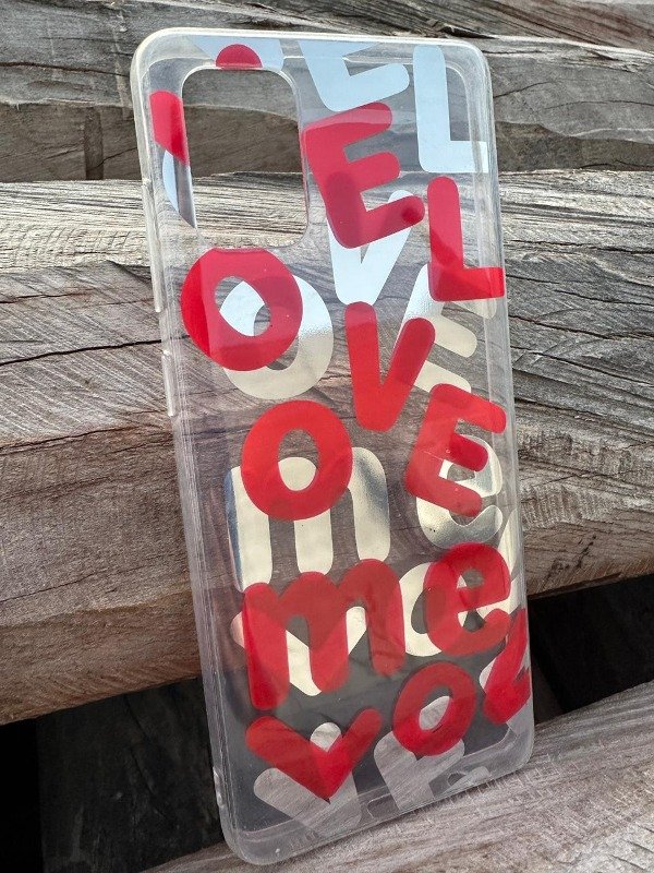 Producto - Tpu holografico letras rojas