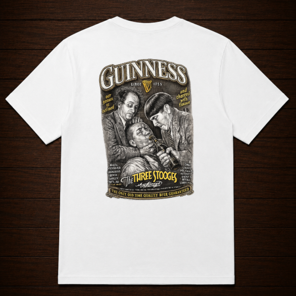 Producto - Remera - Cerveza Guinness los tres chiflados - 3