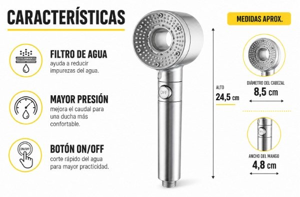 Producto - DUCHA DE MANO CON PRESION - 2