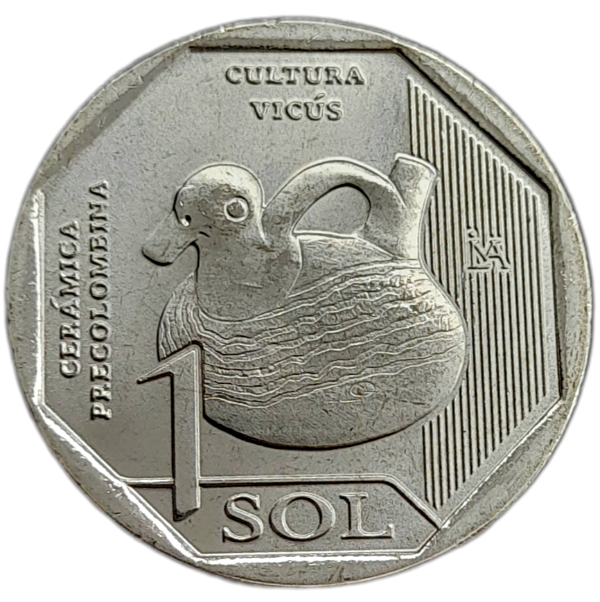 Producto - Perú 1 Sol 2025 Cerámica Precolombina / Cultura Vicús UC#312 Unc
