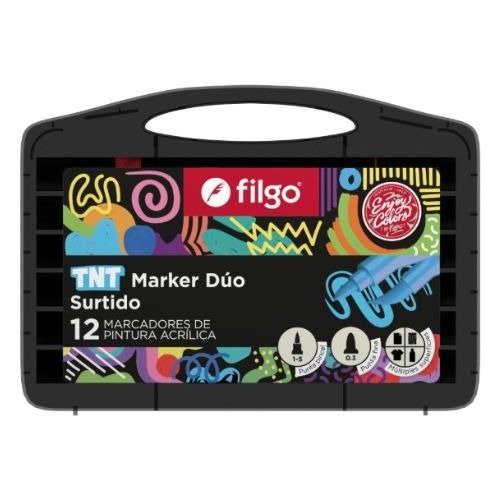 Producto - Marcador FILGO Pintura Acrilica TNT DUO x 12 surtido