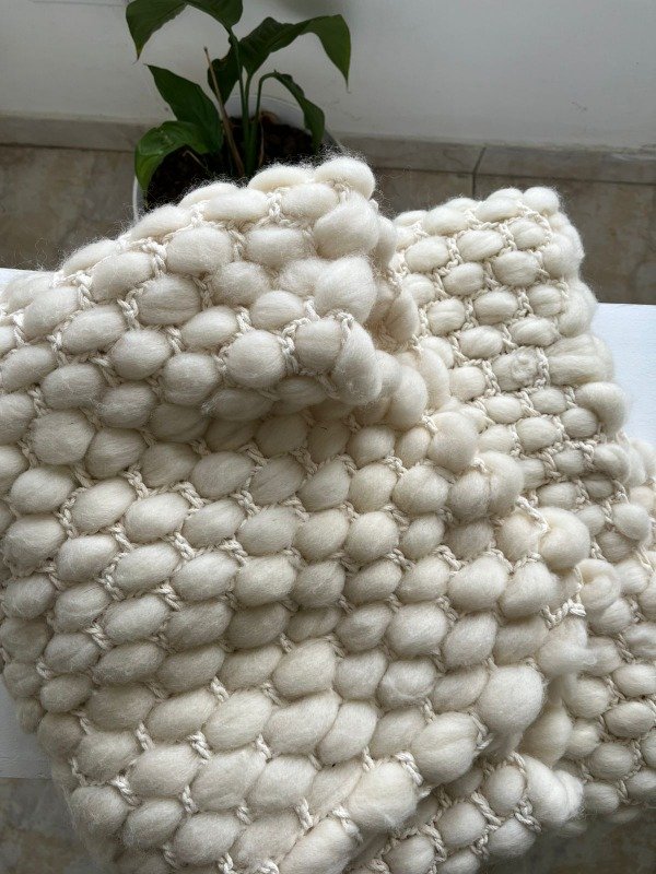 Producto - Manta Tejida Merino y Algodón