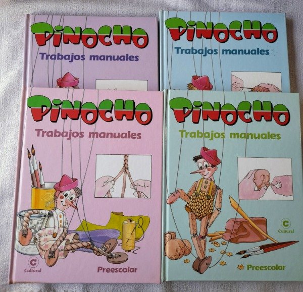 Producto - Pinocho - Trabajos Manuales - 4 Tomos + Caja - Cultural