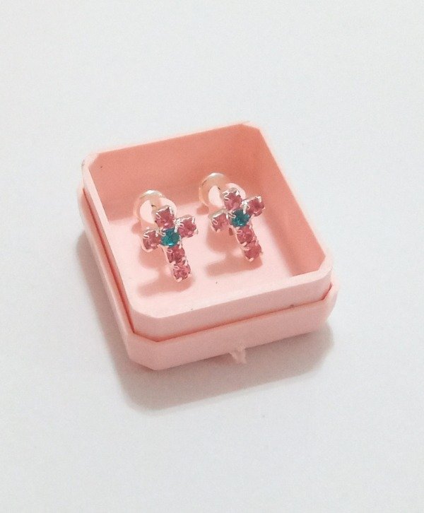 Producto - Cruz rosa plata