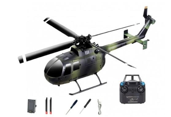 Producto - RC ERA C186 RTF B0-105 Flybarless RC Helicopter w/Tx 6-Axis Gyro Alt. Hold Camo