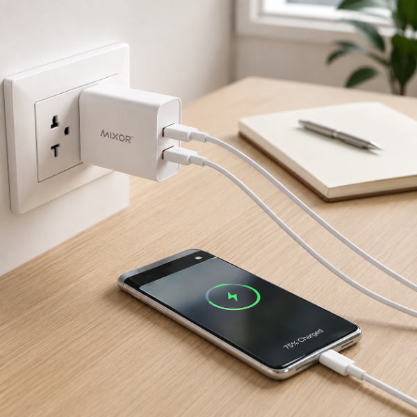 Producto - Cargador Rápido Mixor 2 USB + Cable USB-C - 2