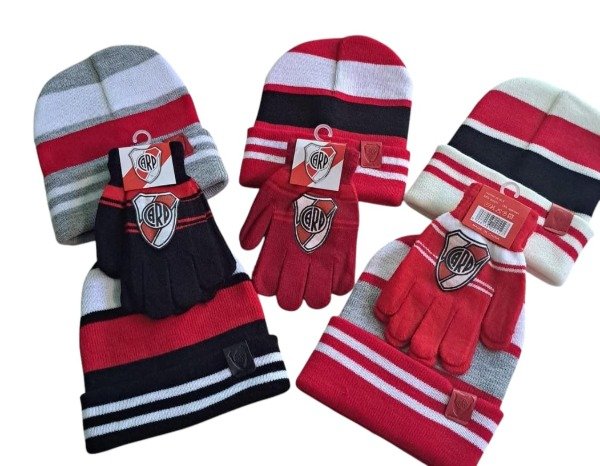 Producto - Gorro + guantes niño river