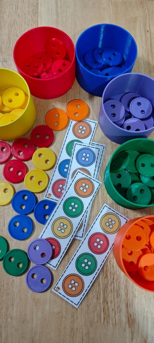 Producto - Tarjetas para Botones colores Varios + primarios