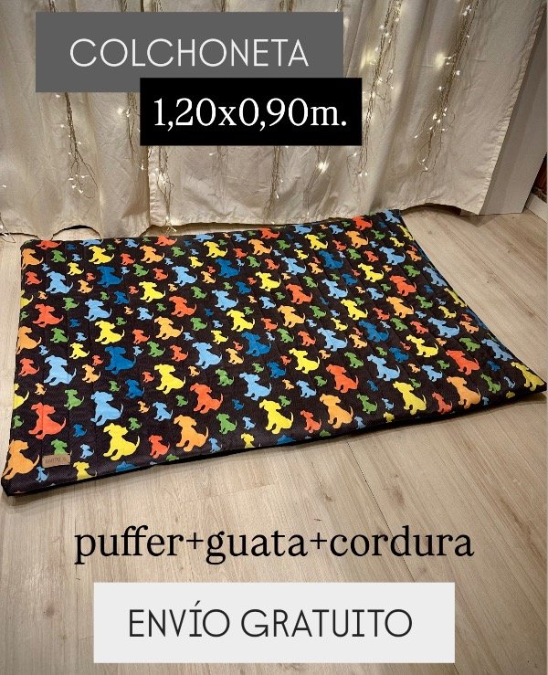Producto - COLCHONETA GRANDE PUFFER PERRITOS