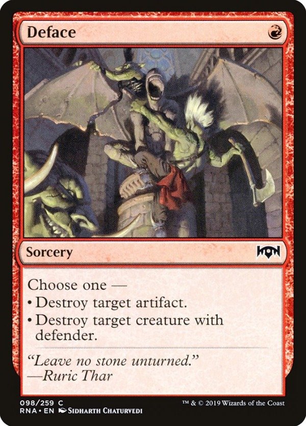 Producto - Deface  Ravnica Allegiance