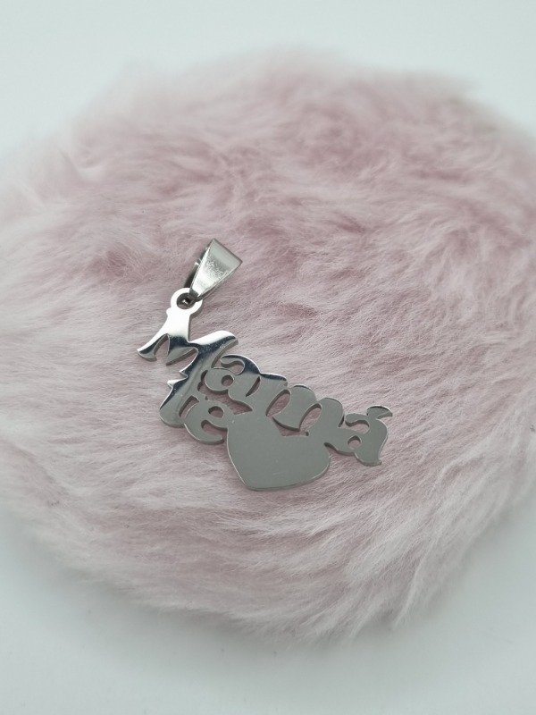 Producto - Dijes acero quirurgico para mamá modelos varios