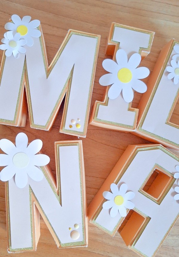 Producto - Letras y números 3D - 15 CM