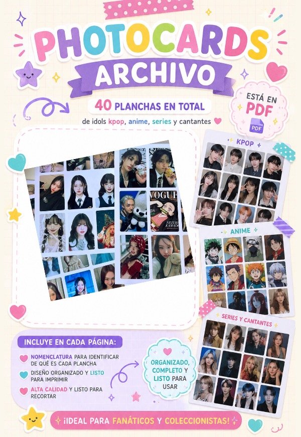 Producto - Archivo Photocards