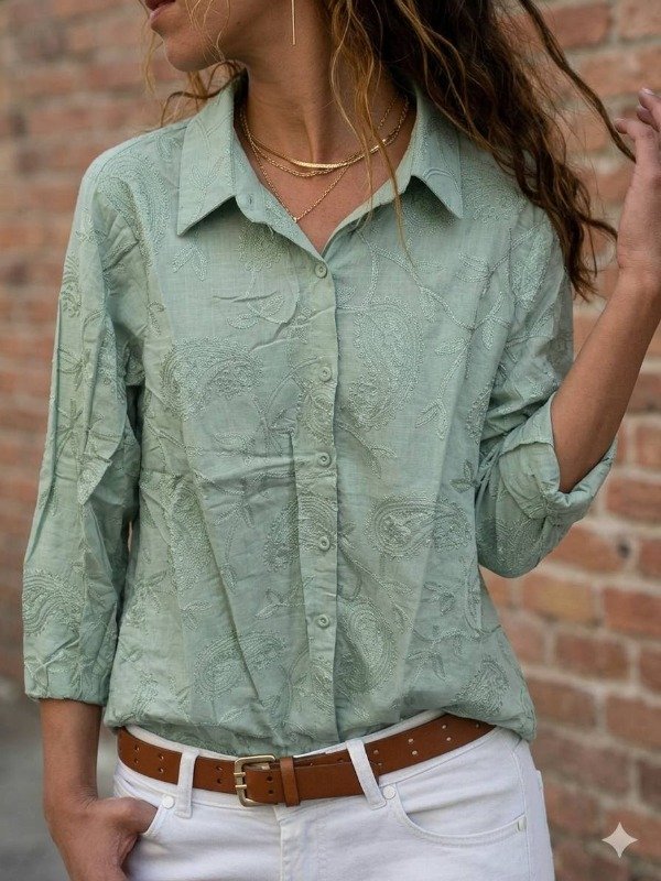 Producto - LINEA SABRY Camisa Brodery