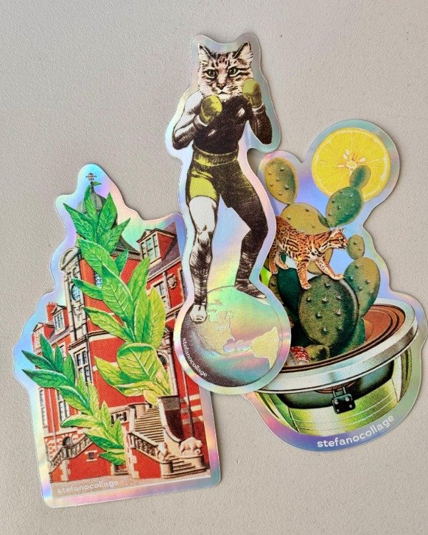 Producto - Stickers Holográficos uv x3