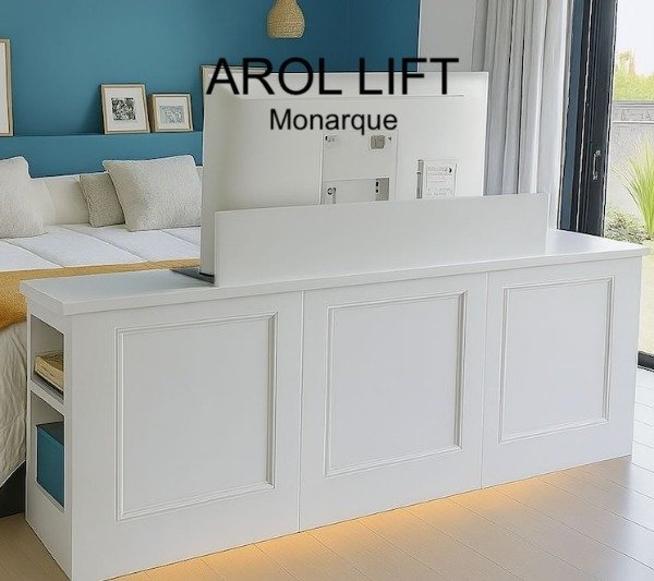 Producto - Mueble con Ascensor de TV Arol Lift Monarque Moldura