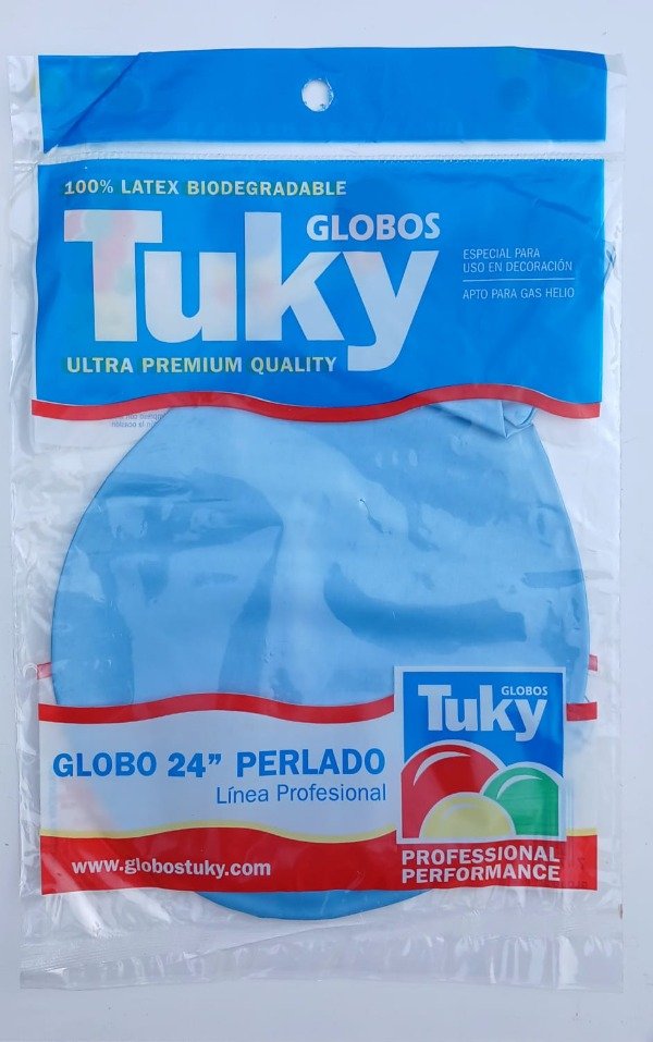 Producto - Piñata/Globo Tuky 24" Perlada Celeste