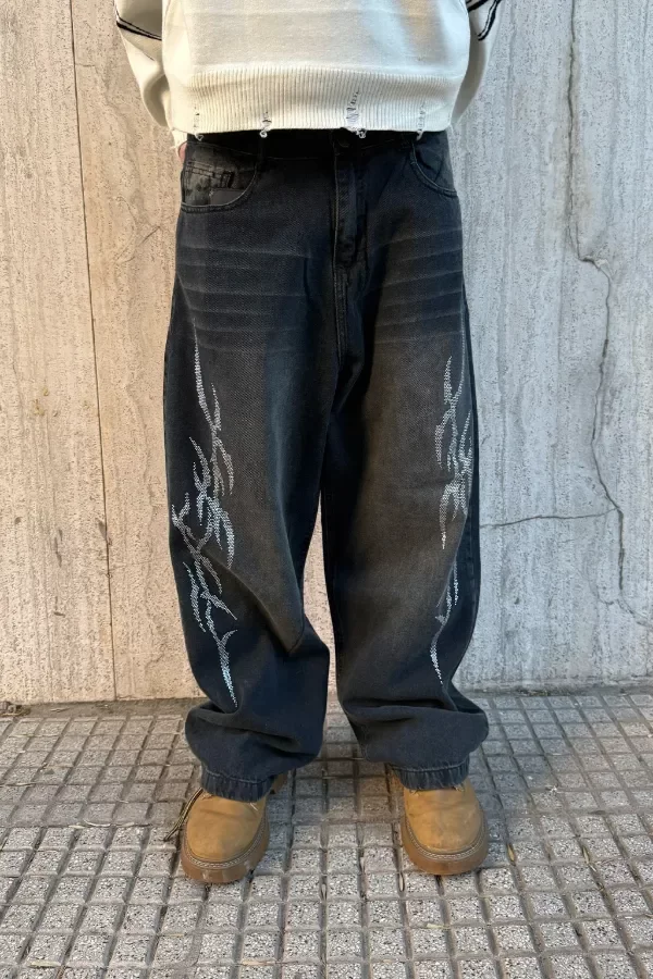 Producto - VINNI - BAGGY JEAN CON STRASS