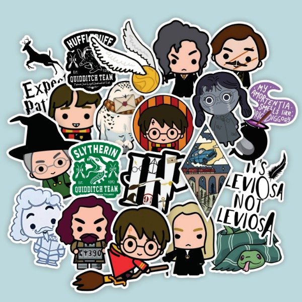 Producto - Pack 20 Stickers Vinilo Uv Premium - Harry Potter 2