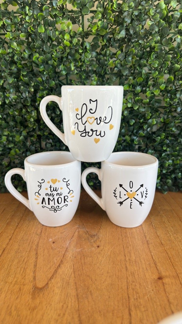Producto - Taza enamorados dorado y negro