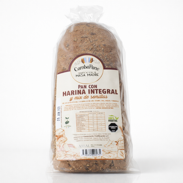 Producto - Pan Integral con Semillas (de Mas Madre)