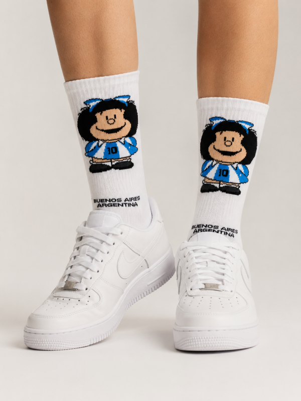 Producto - NEDIAS 3/4 ALGODÓN MAFALDA ARGENTINA