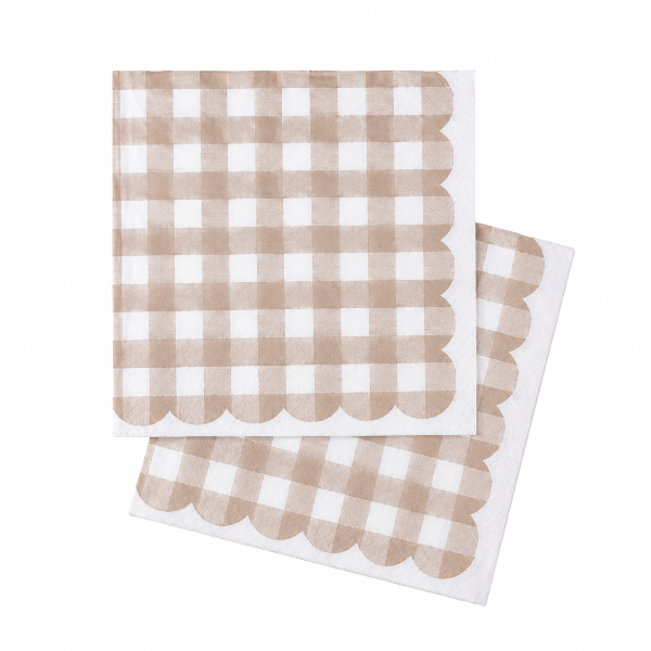 Producto - Servilletas cuadrille tostado x 25u