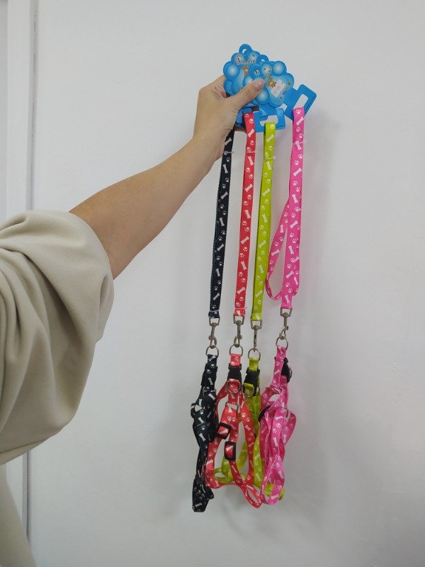 Producto - Correa con pechera para mascotas mediano
