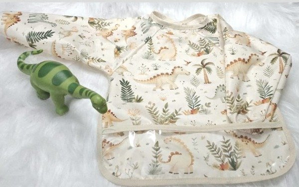 Producto - Babero de tela impermeable con mangas y bolsillo 12 a 36 meses - 6