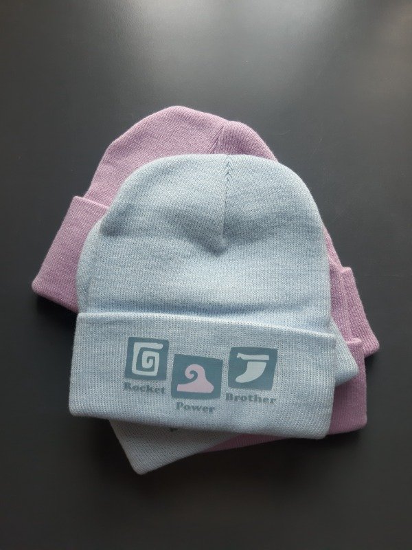 Producto - Gorro Grafitti Celeste Pastel