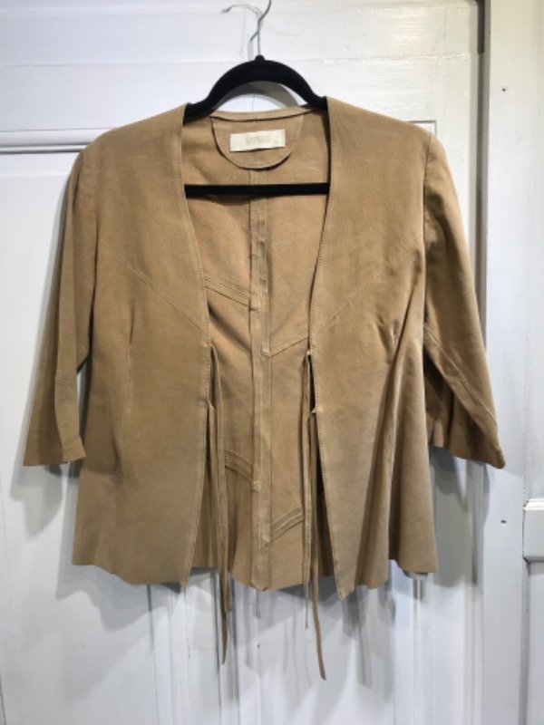 Producto - Saco CARDON cuero de chancho marron- Talle S- PRECIO: 80x