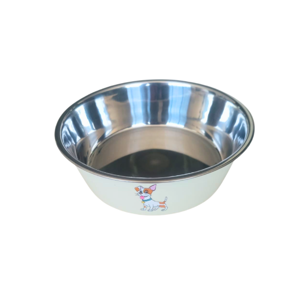 Producto - Comedero Acero Antideslizante Pintado 24037 Num 2 Pet Plast 7858235870447