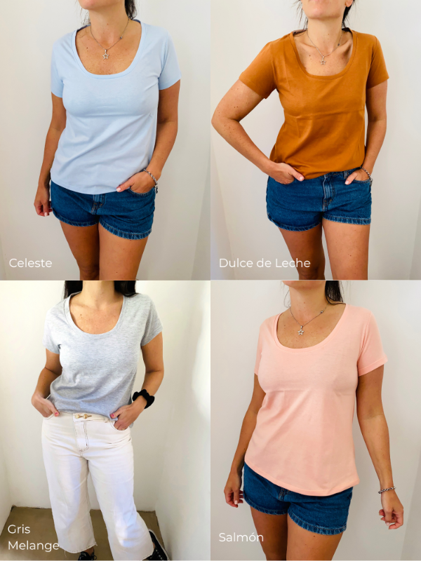 Producto - Remera MARIA manga corta de algodon