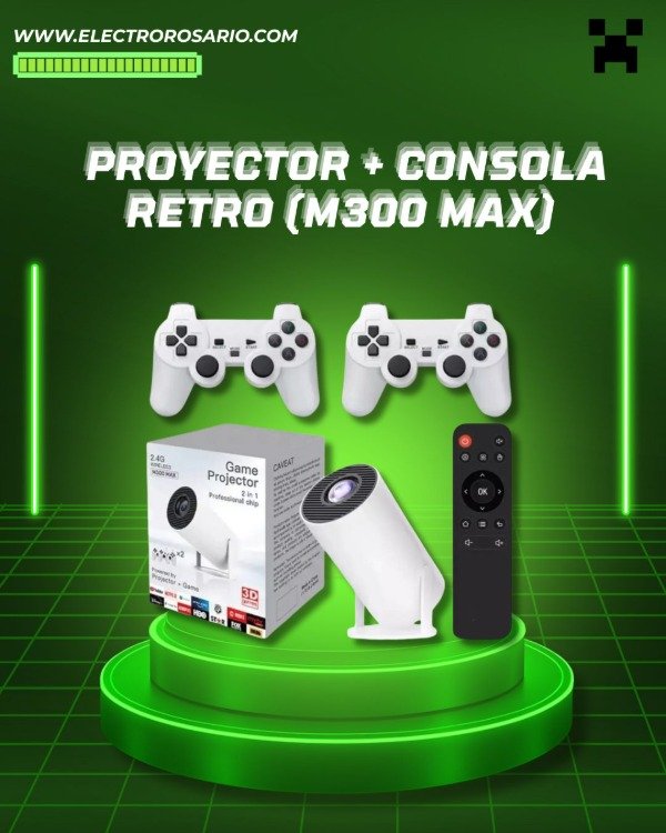 Producto - PROYECTOR + CONSOLA RETRO (M300 MAX)
