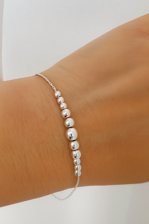 Producto - Pulsera Bolitas 5 (plata Italiana)