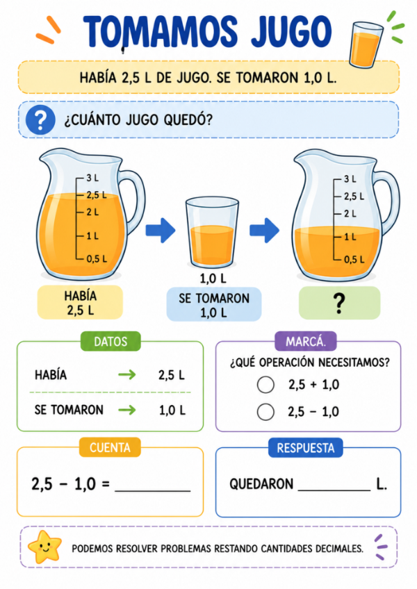 Producto - Decimales en acción: Situaciones problemáticas sencillas - 8