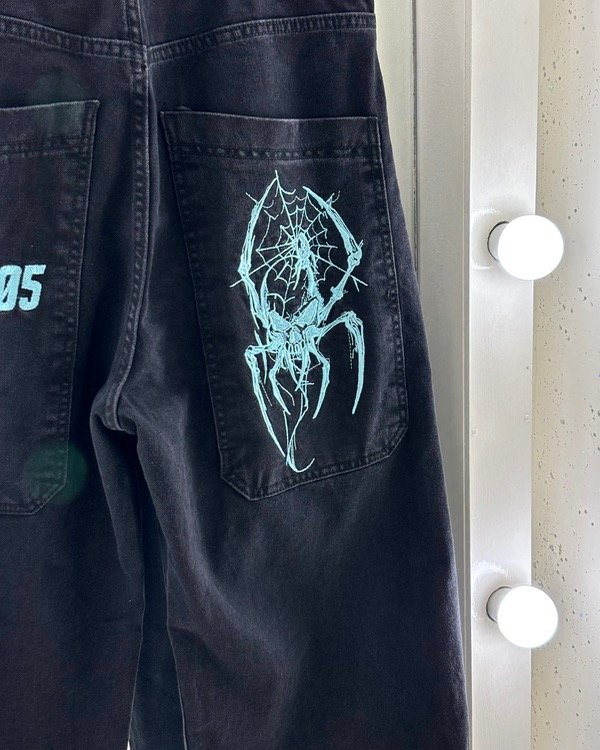 Producto - Jean Baggy Bordado Celeste