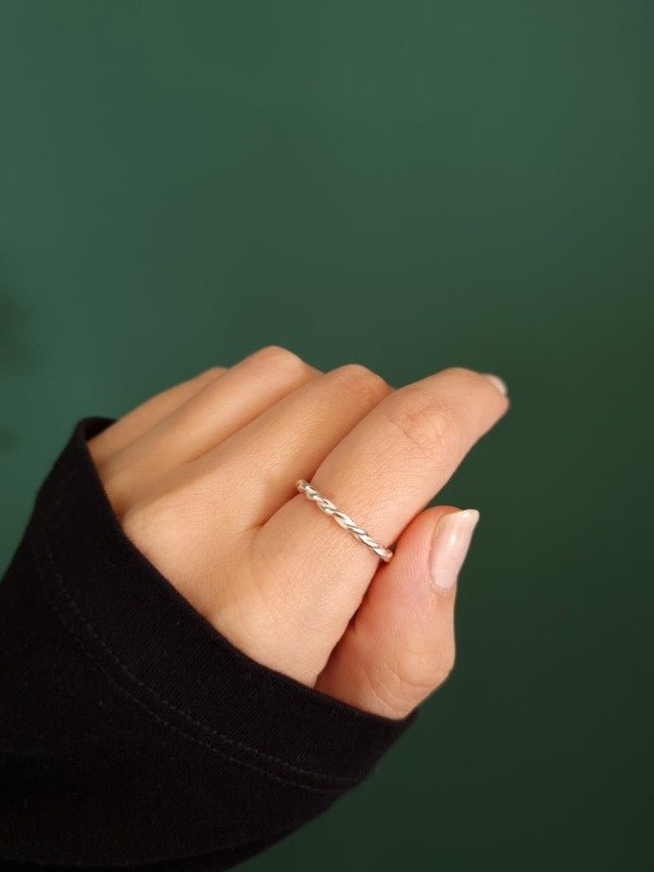 Producto - Anillo Torzado Plata925