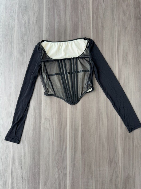 Producto - Corset Chiara con mangas de encaje - 1